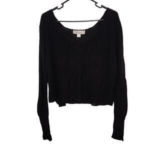 Decree Black Soft Knit Sweater, Size Large